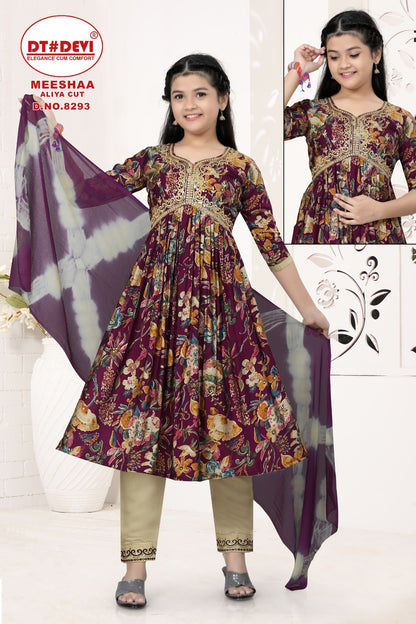 Meeshaa-8293 Dt Devi Girls Readymade Pant Suits