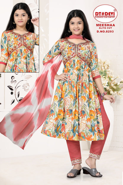 Meeshaa-8293 Dt Devi Girls Readymade Pant Suits