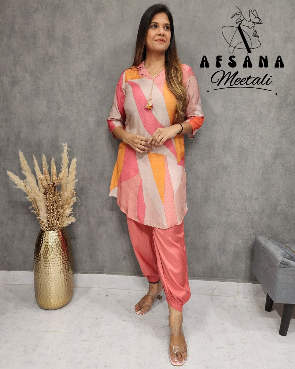 Meetali-2009 Afsana Muslin Co Ord Set