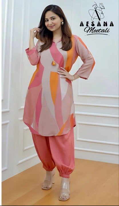 Meetali-2009 Afsana Muslin Co Ord Set