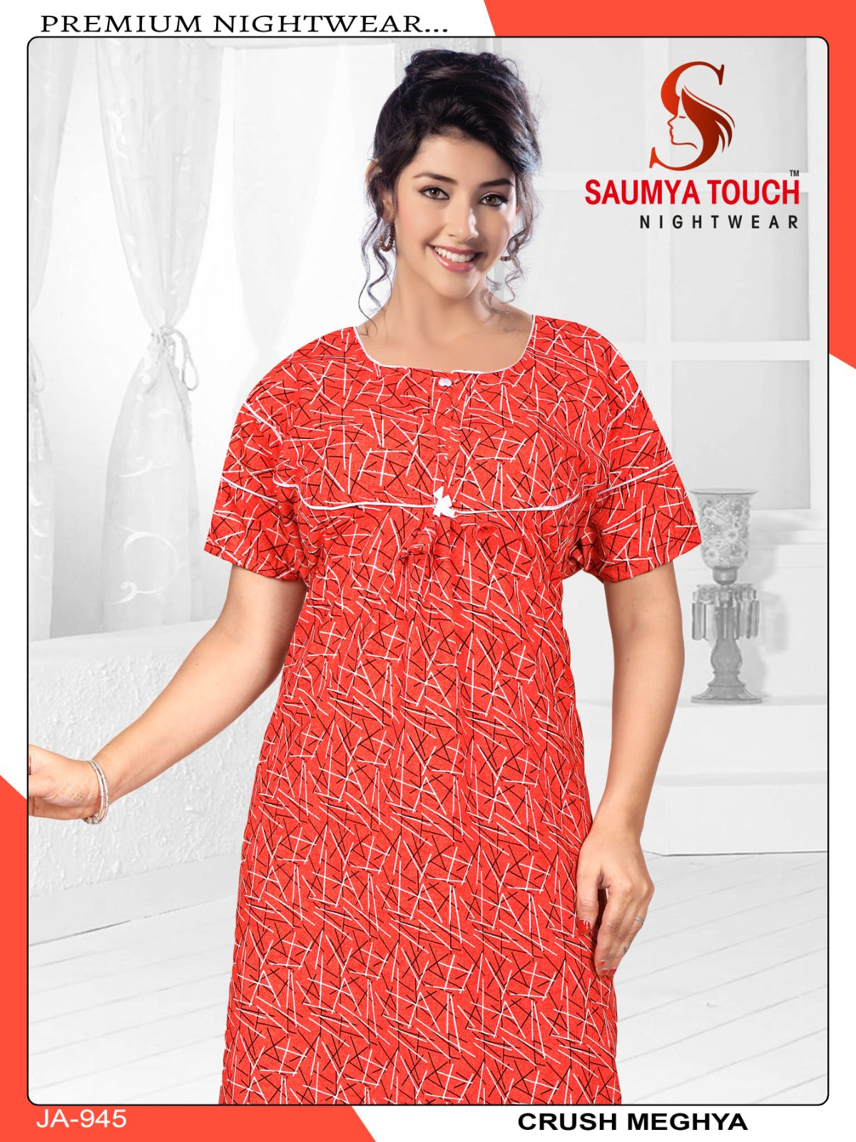 Megya-1220 Saumya Touch Night Gowns