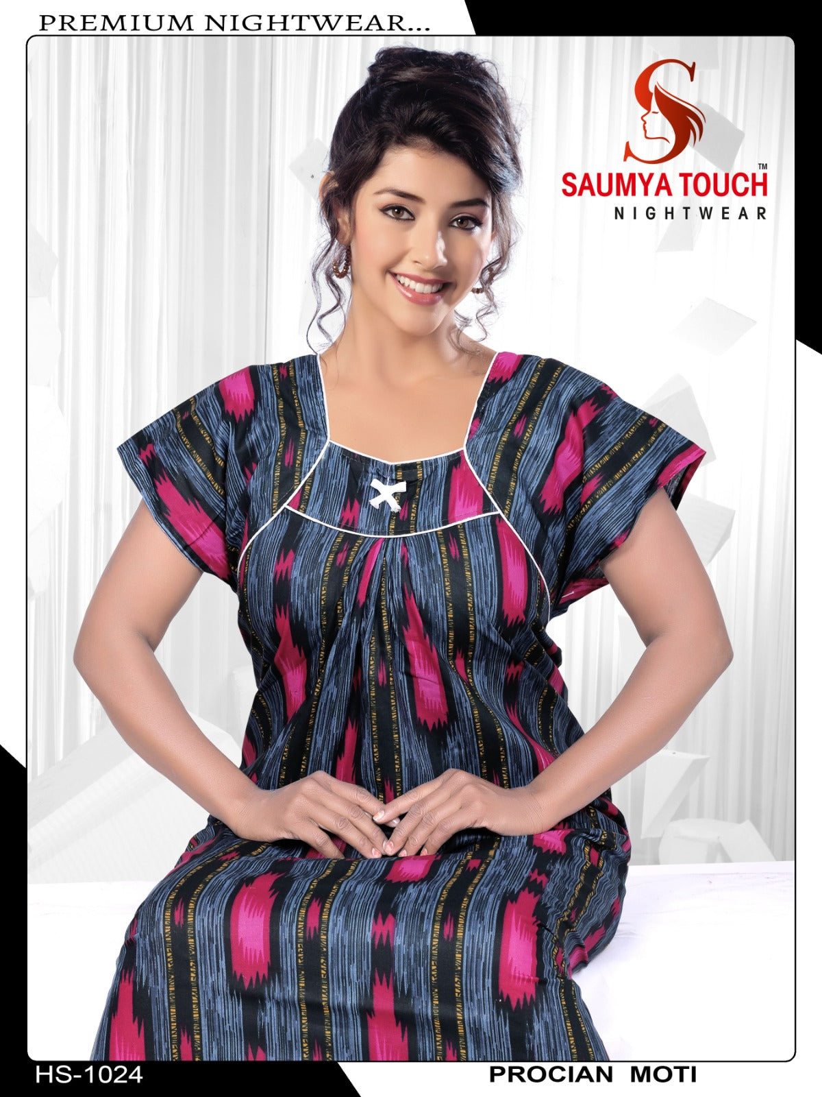 Meghya-2912 Saumya Touch Night Gowns
