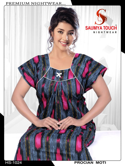 Meghya-2912 Saumya Touch Night Gowns