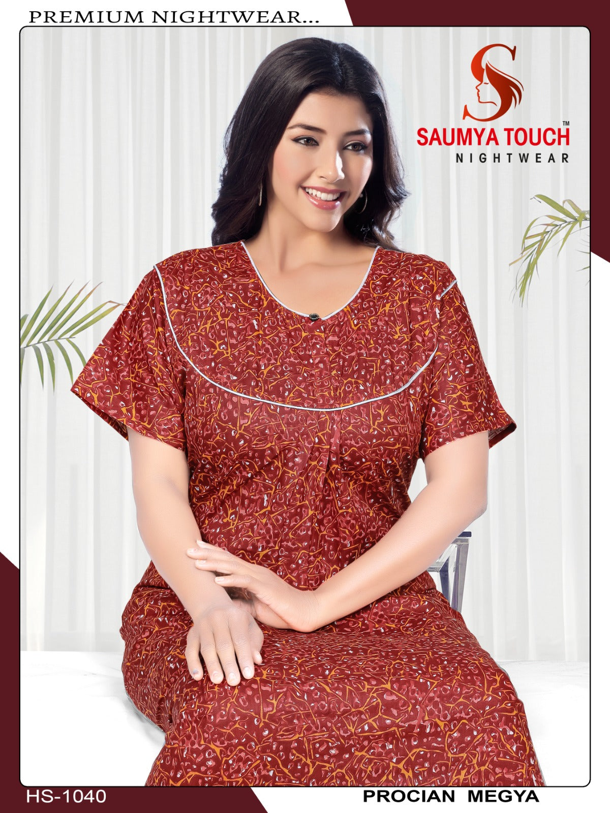 Meghya-2912 Saumya Touch Night Gowns