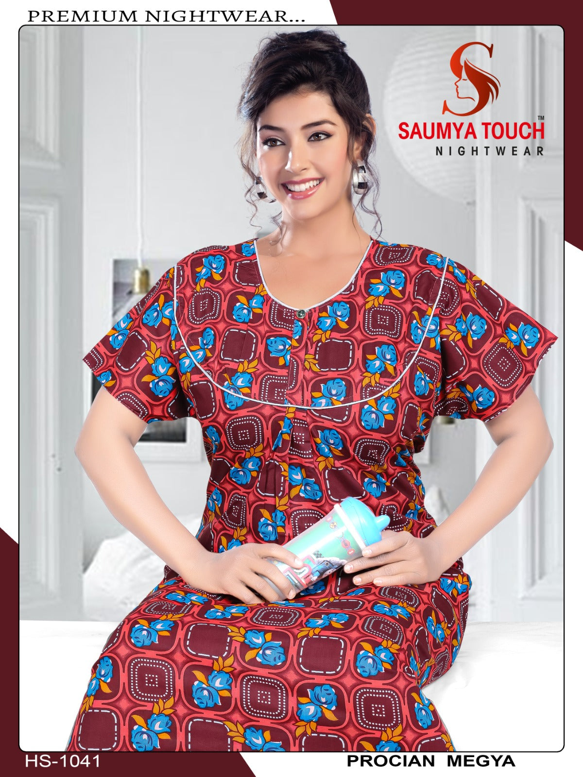 Meghya-2912 Saumya Touch Night Gowns
