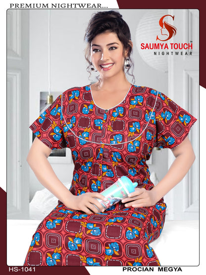 Meghya-2912 Saumya Touch Night Gowns