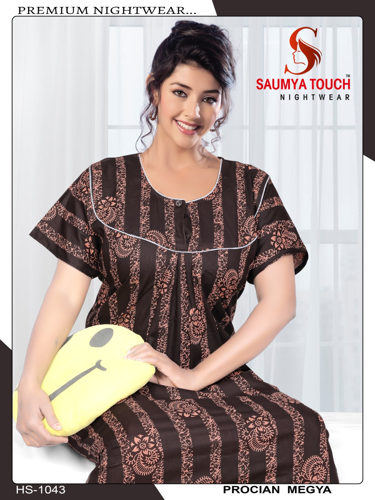 Meghya-2912 Saumya Touch Night Gowns