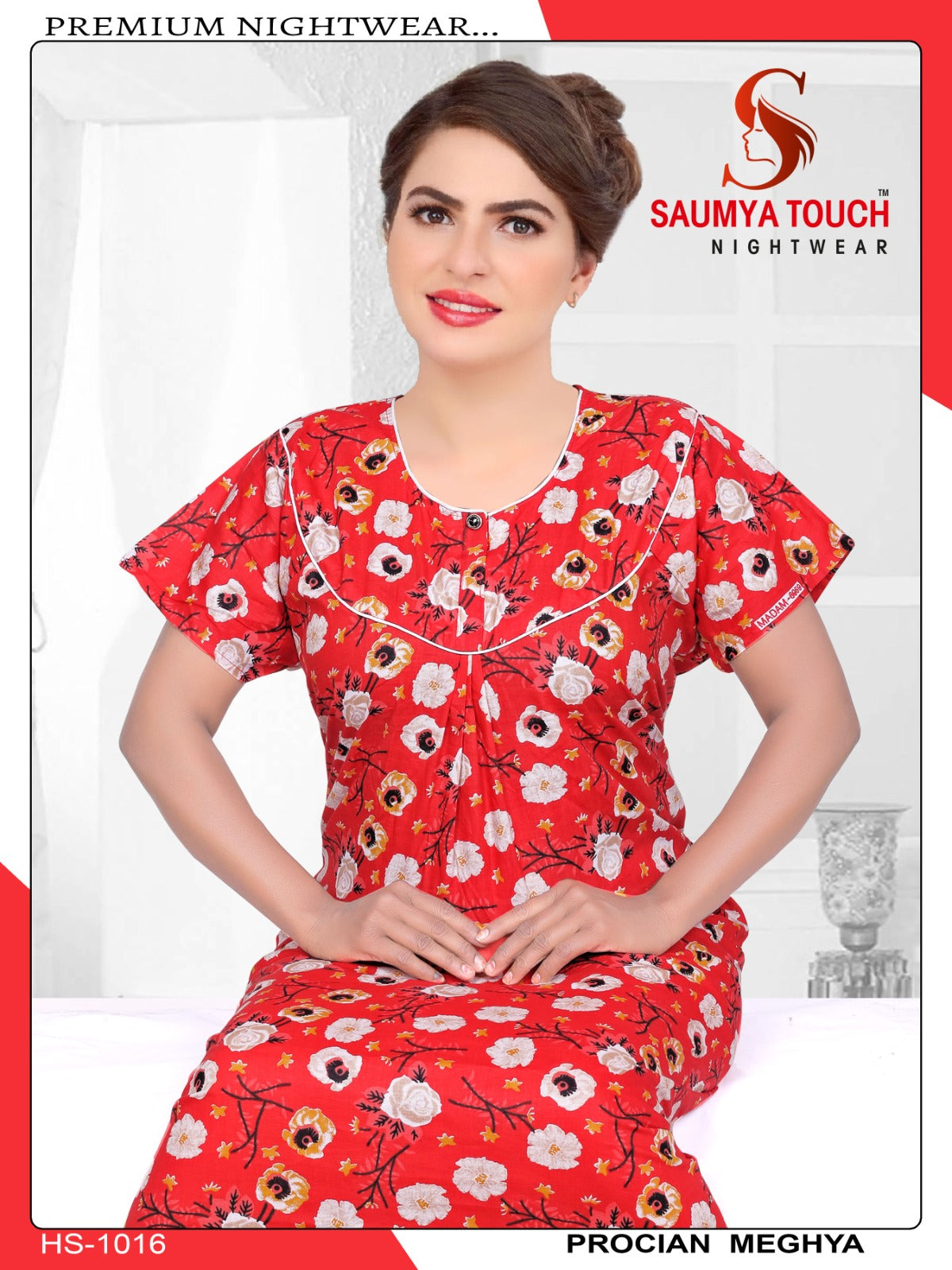 Meghya-2912 Saumya Touch Night Gowns