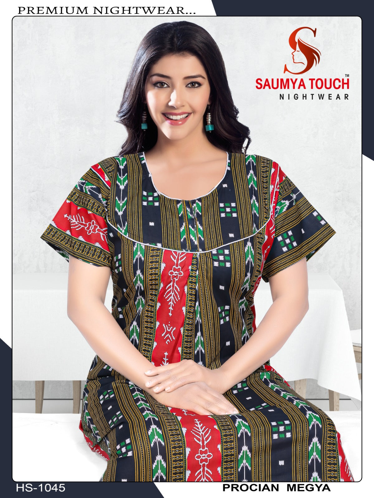 Meghya-2912 Saumya Touch Night Gowns