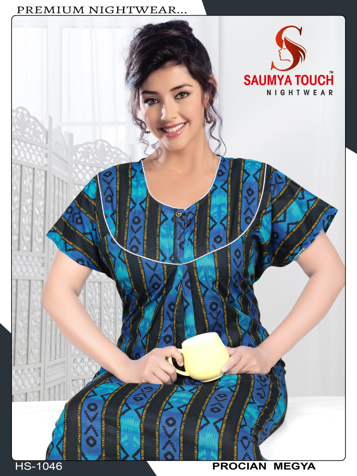 Meghya-2912 Saumya Touch Night Gowns