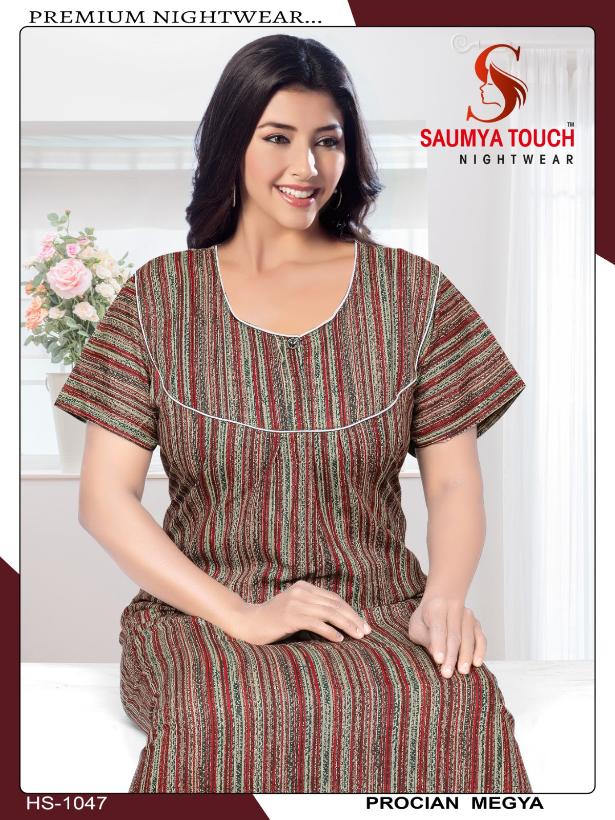 Meghya-2912 Saumya Touch Night Gowns