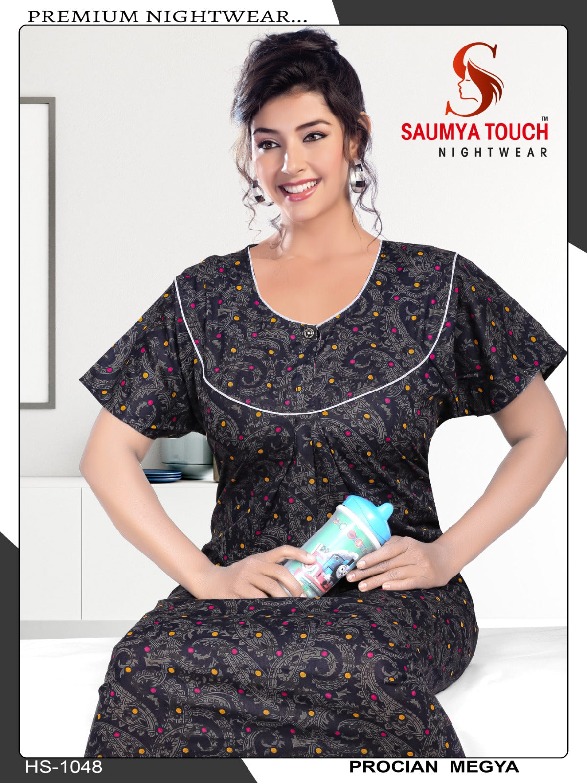 Meghya-2912 Saumya Touch Night Gowns