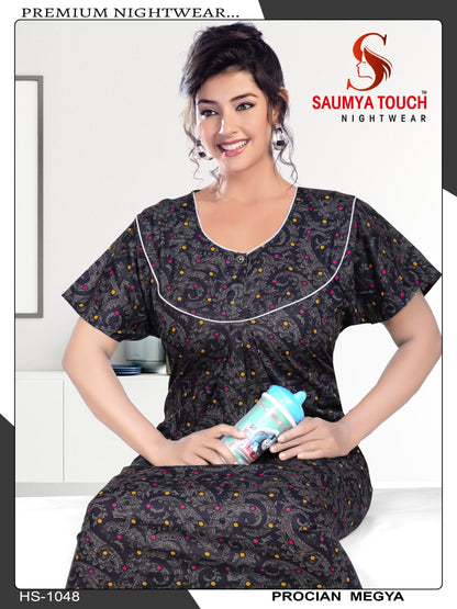 Meghya-2912 Saumya Touch Night Gowns