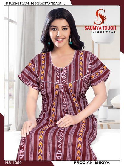 Meghya-2912 Saumya Touch Night Gowns