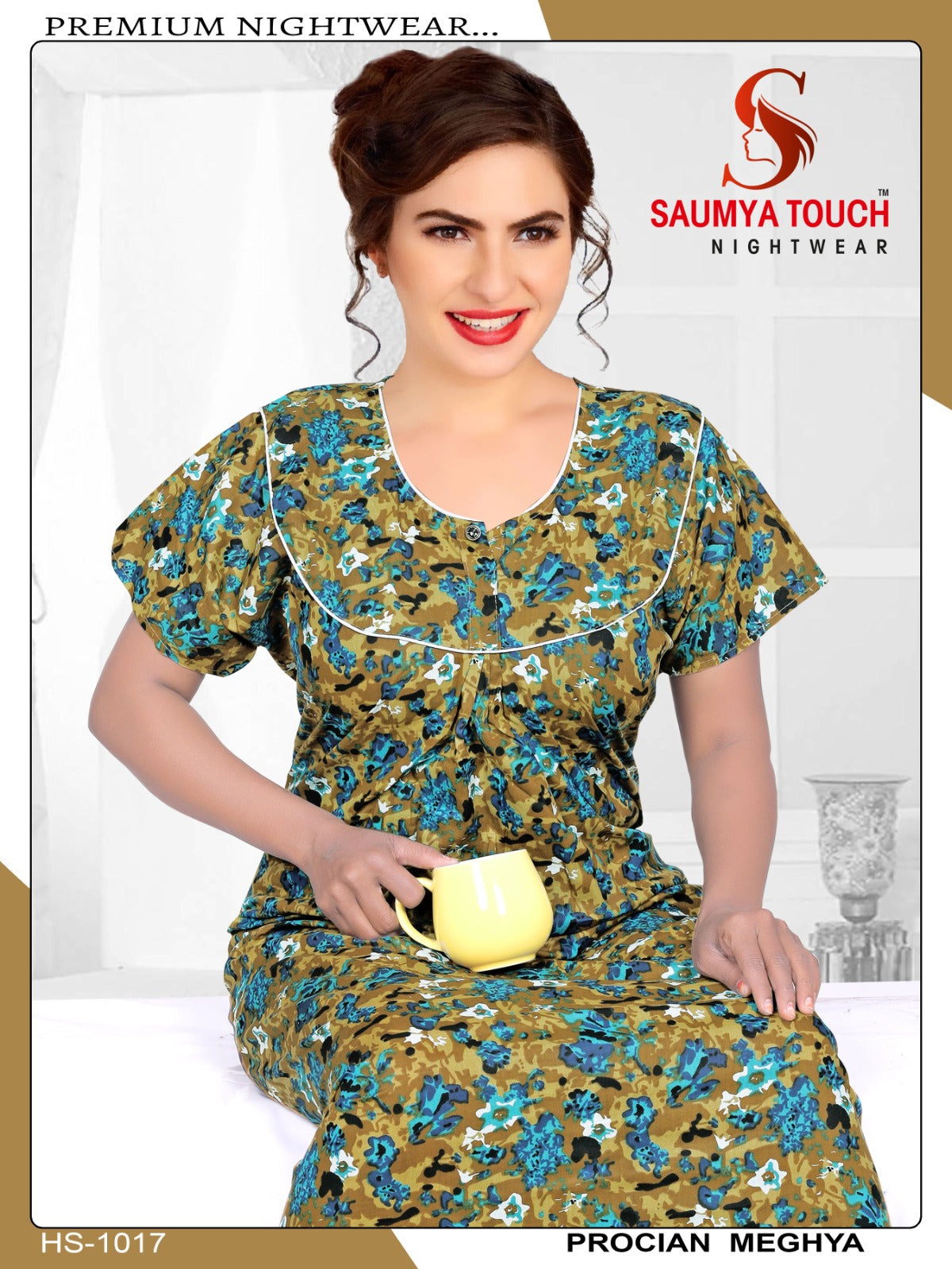 Meghya-2912 Saumya Touch Night Gowns