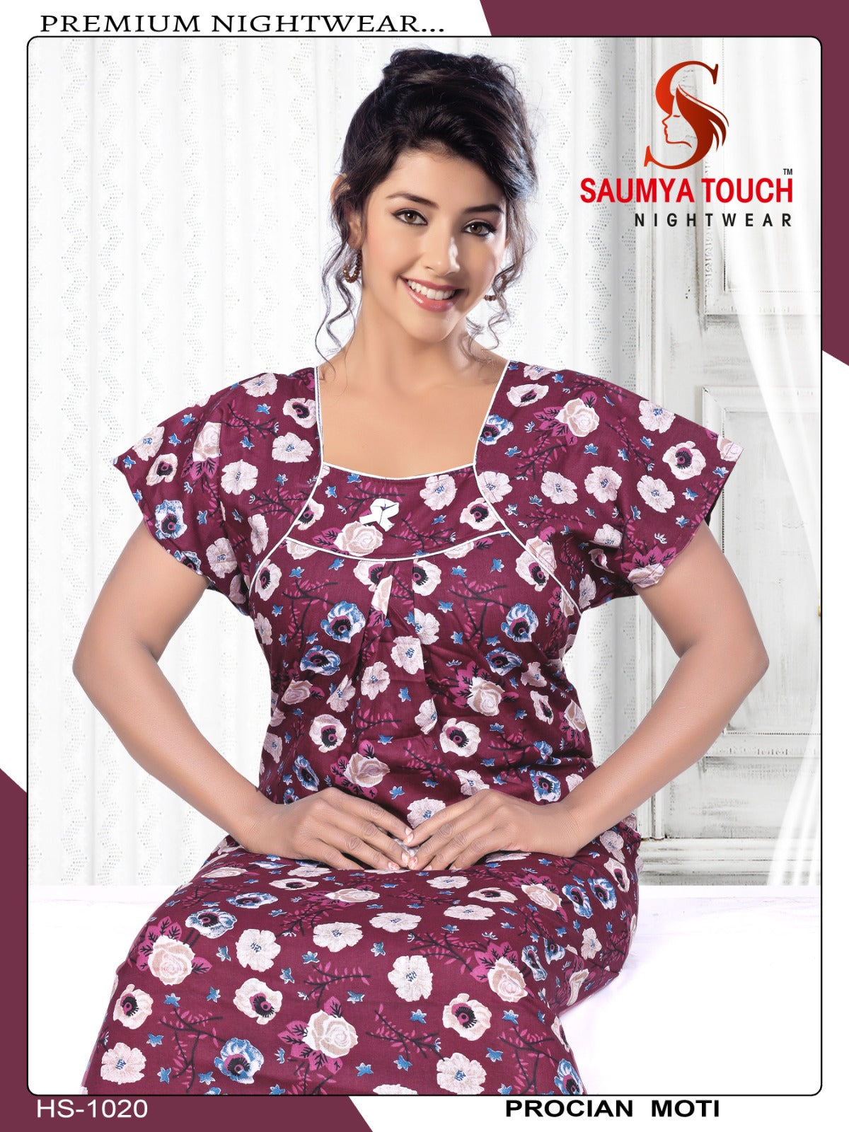 Meghya-2912 Saumya Touch Night Gowns