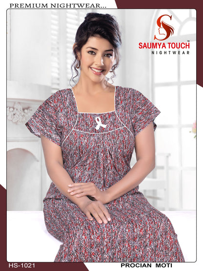Meghya-2912 Saumya Touch Night Gowns