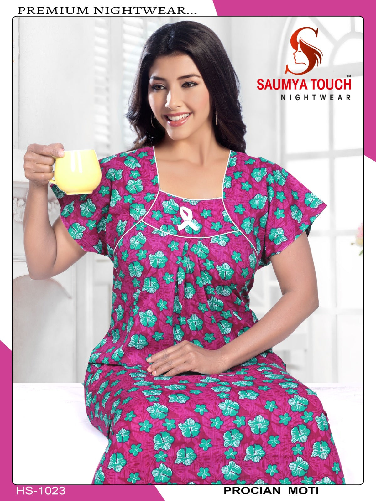 Meghya-2912 Saumya Touch Night Gowns