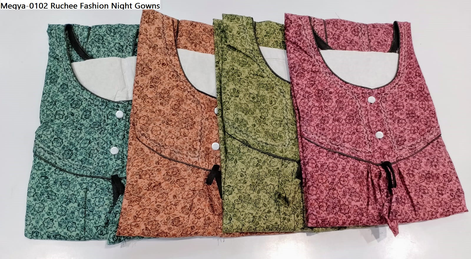 Megya-0102 Ruchee Fashion Night Gowns