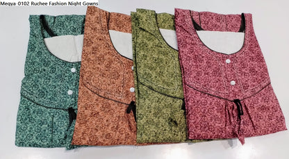 Megya-0102 Ruchee Fashion Night Gowns