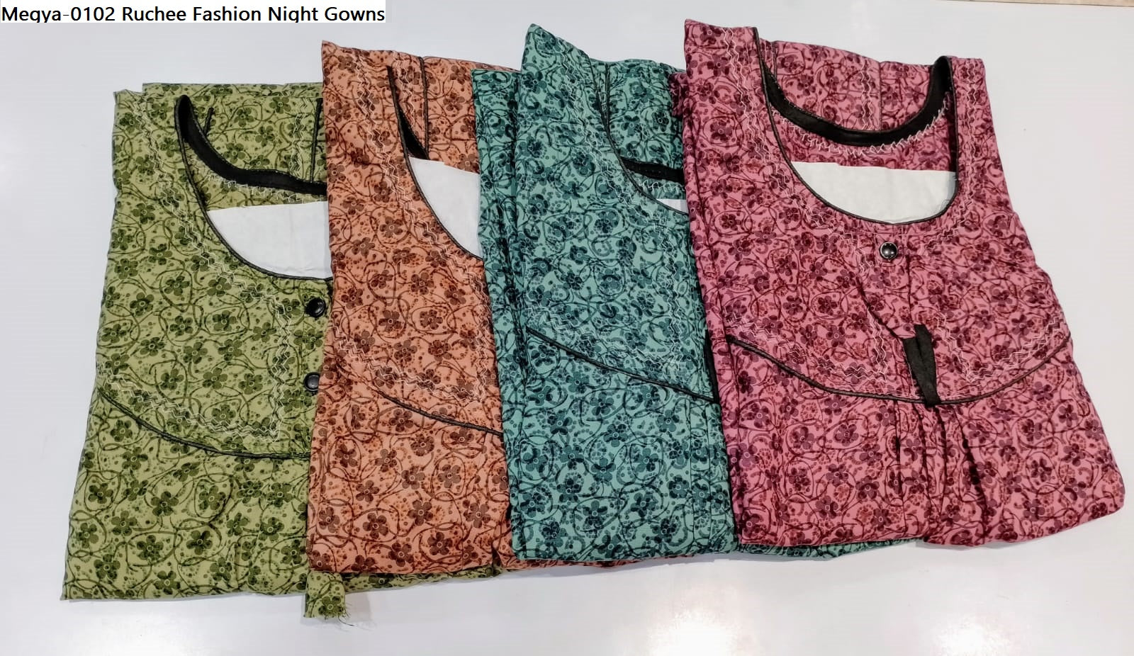 Megya-0102 Ruchee Fashion Night Gowns