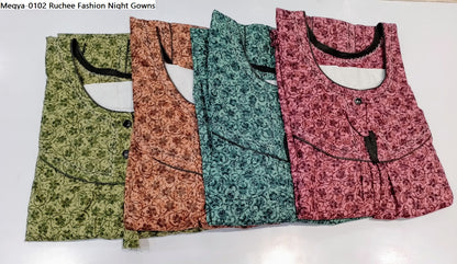 Megya-0102 Ruchee Fashion Night Gowns