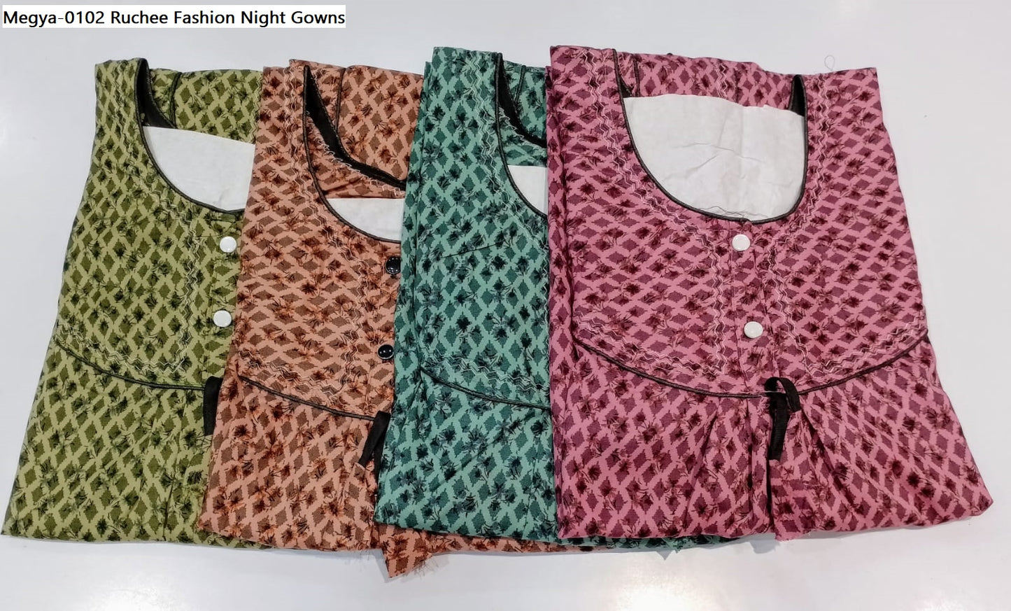 Megya-0102 Ruchee Fashion Night Gowns