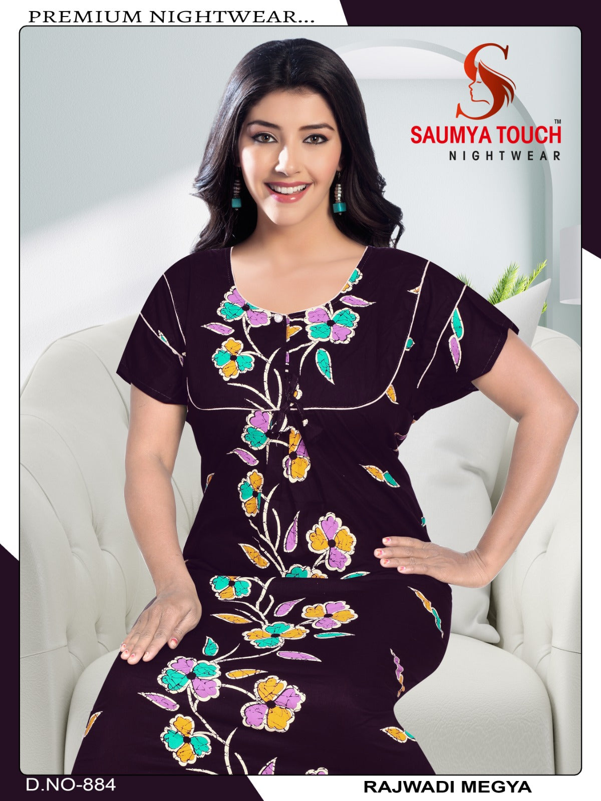 Megya-122023-A Saumya Touch Night Gowns