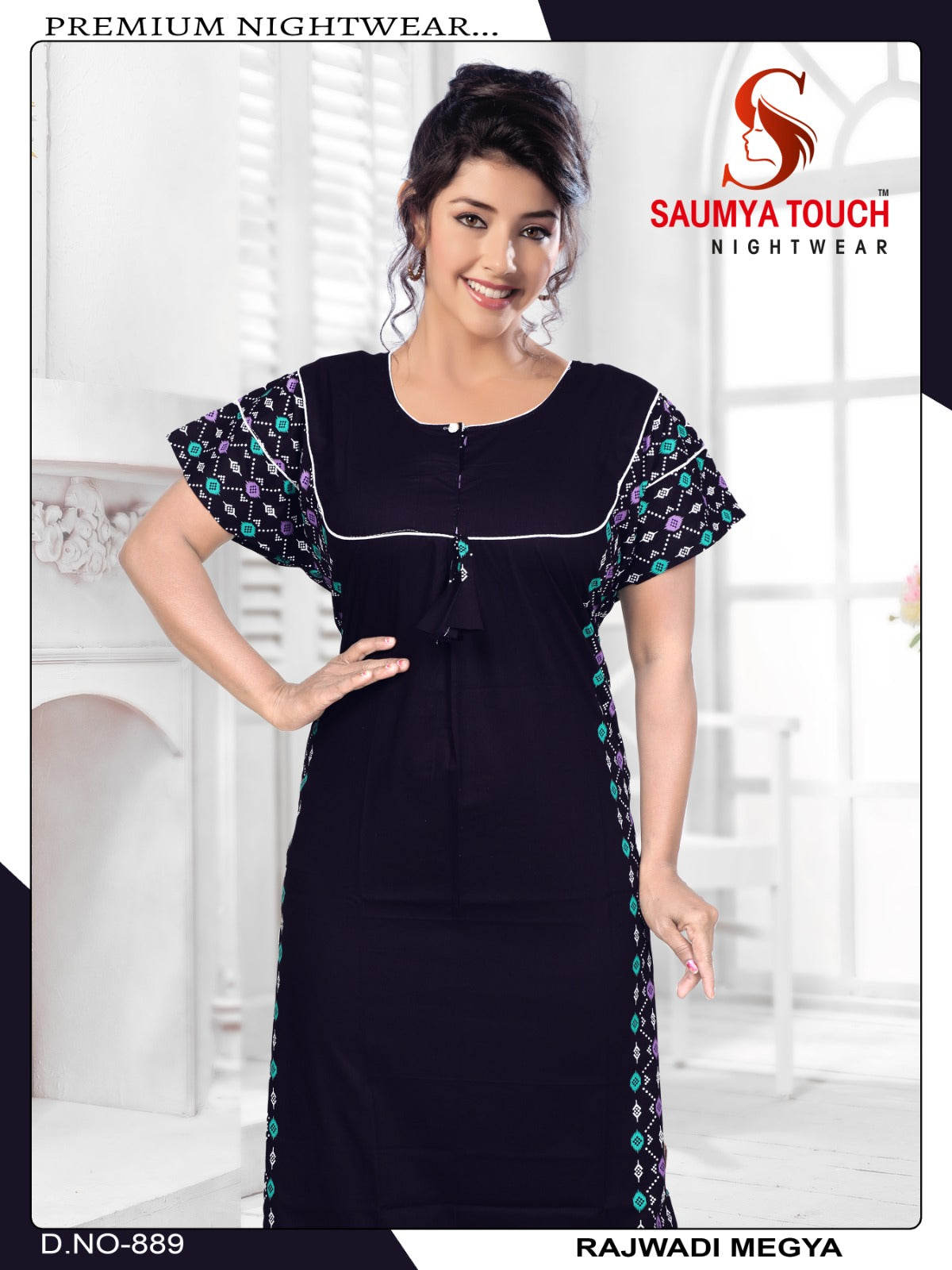 Megya-122023-A Saumya Touch Night Gowns