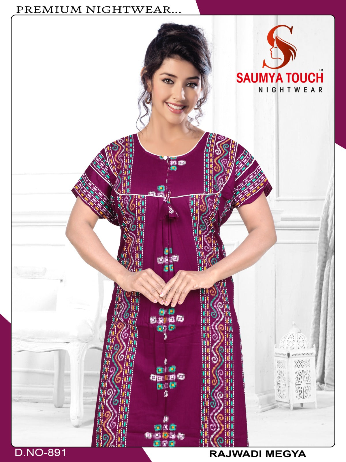 Megya-122023-A Saumya Touch Night Gowns