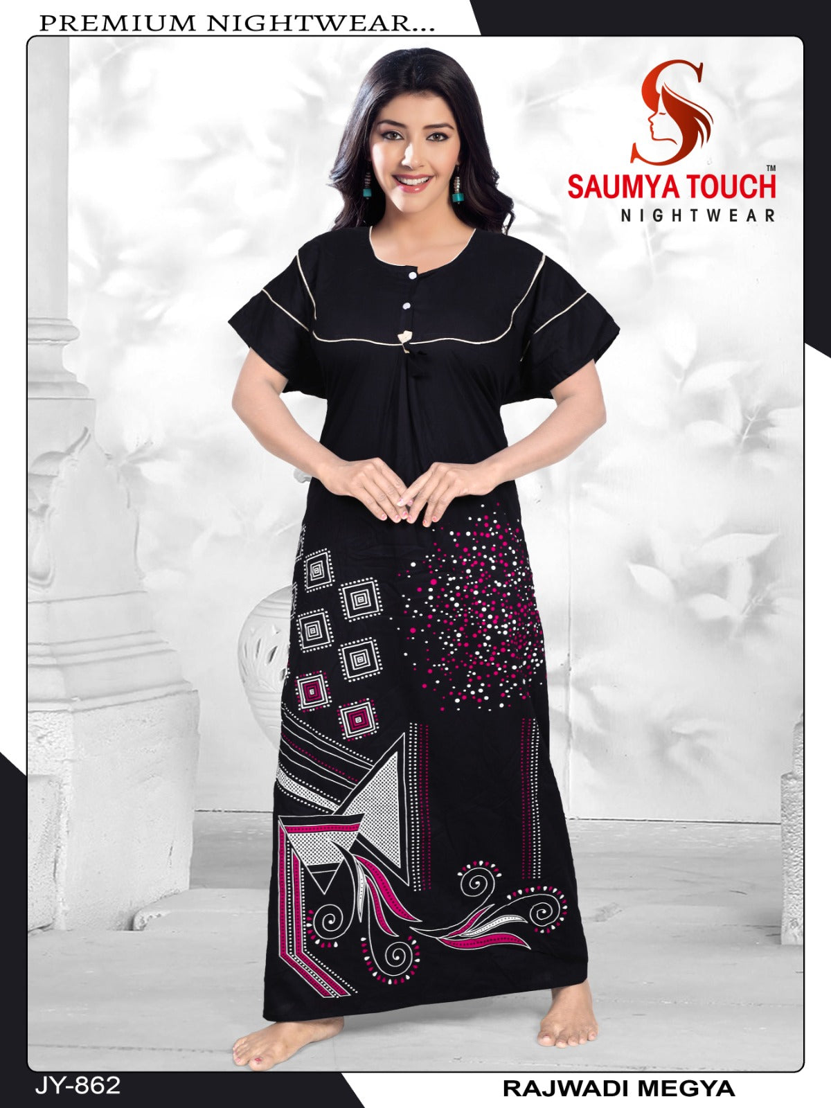 Megya-122023-A Saumya Touch Night Gowns