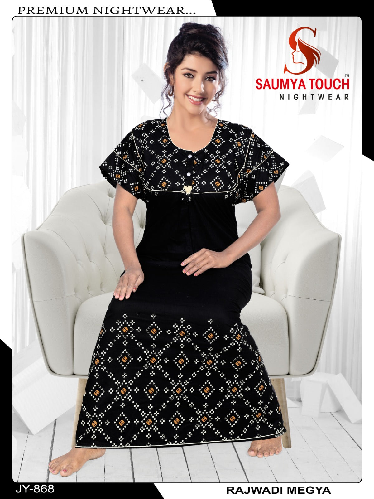 Megya-122023-A Saumya Touch Night Gowns