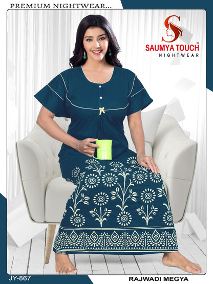 Megya-122023-A Saumya Touch Night Gowns
