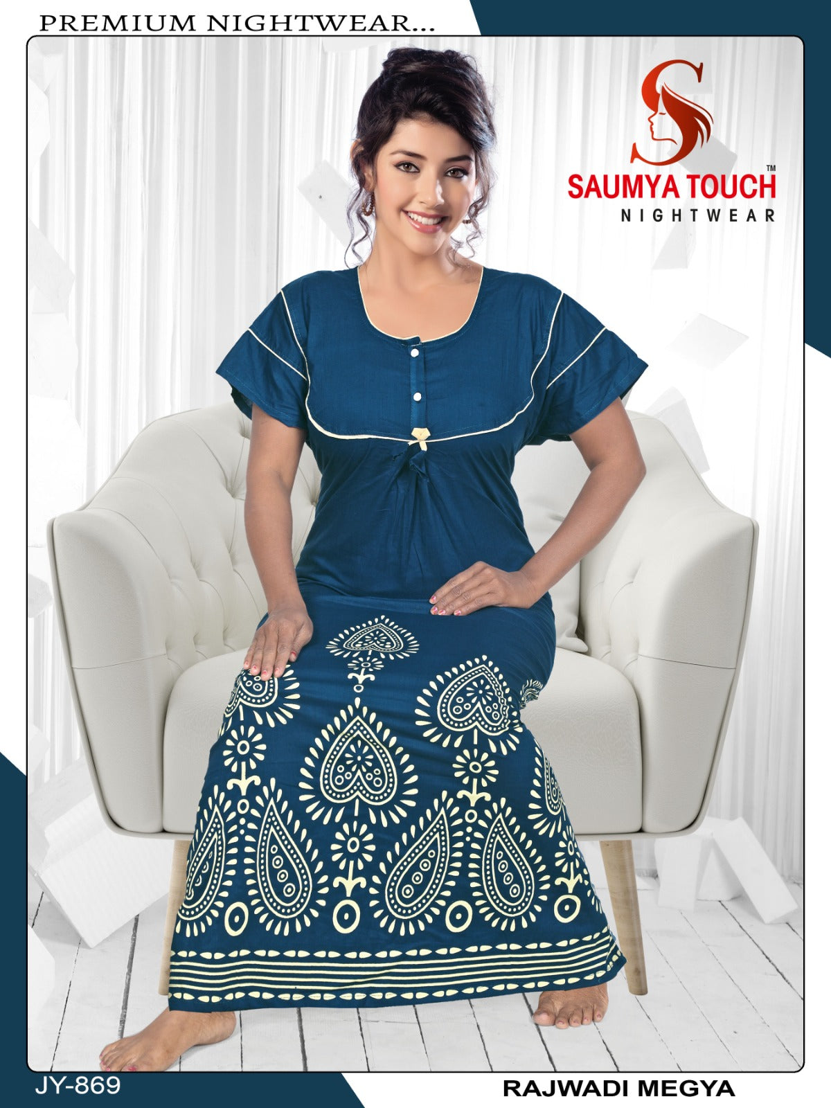 Megya-122023-A Saumya Touch Night Gowns