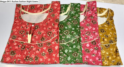 Megya 0411 Ruchee Fashion Night Gowns