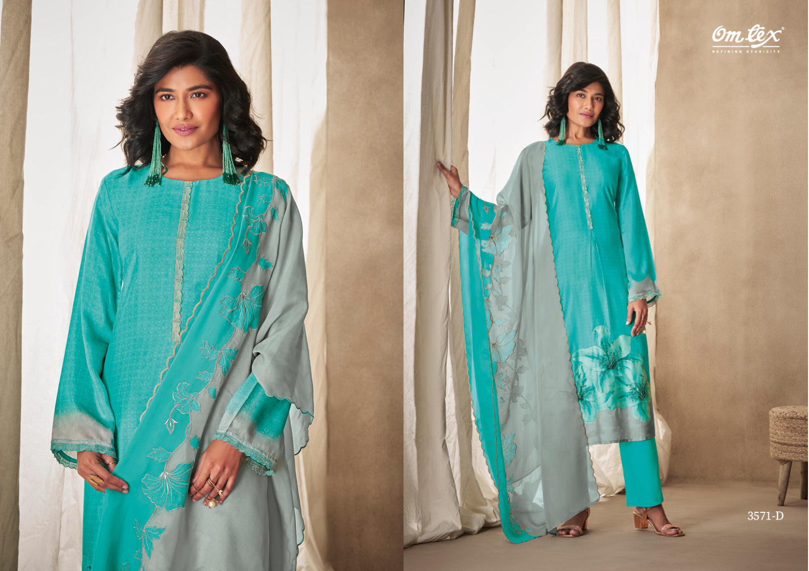 Mehaanshi Omtex Silk Pant Style Suits