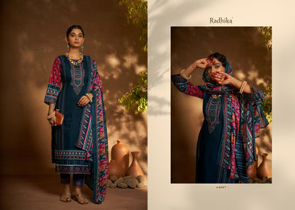 Mehndi Radhika Fashion Cambric Cotton Karachi Salwar Suits