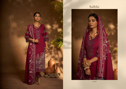Mehndi Radhika Fashion Cambric Cotton Karachi Salwar Suits
