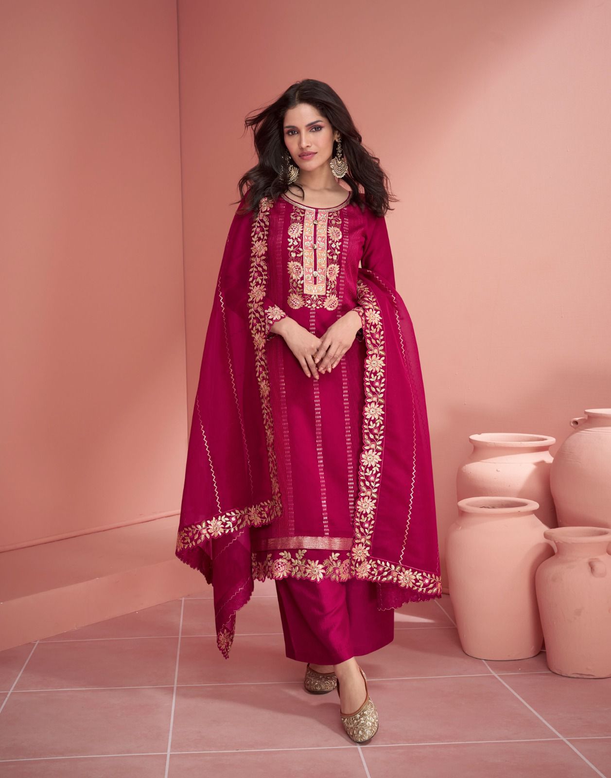 Mehran Aashirwad Creation Silk Pant Style Suits