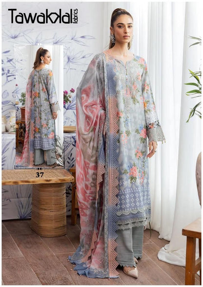 Mehroz Luxury Cotton Collection Vol 4 Tawakkal Fabrics Karachi Salwar Suits