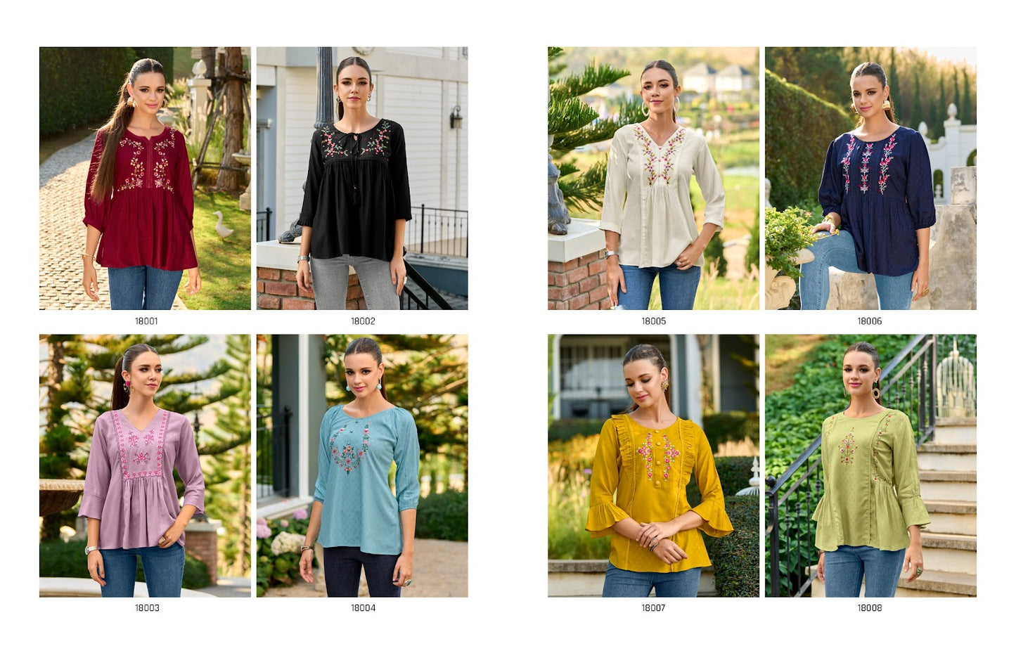 Melody 3 Lily Lali Viscose Rayon Stylish Tops