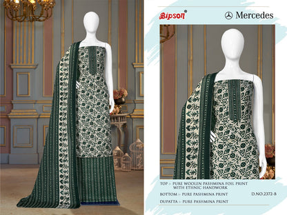 Mercedes-2372 Bipson Prints Woolen Pashmina Suits