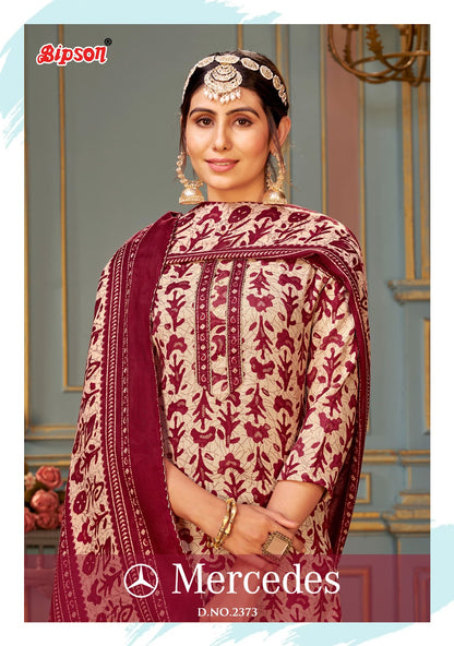 Mercedes-2373 Bipson Prints Woolen Pashmina Suits