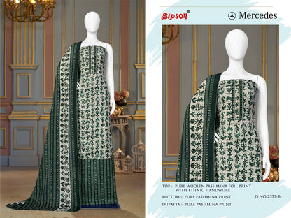 Mercedes-2373 Bipson Prints Woolen Pashmina Suits