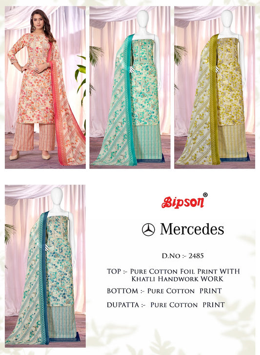 Mercedes 2485 Bipson Prints Cotton Pant Style Suits
