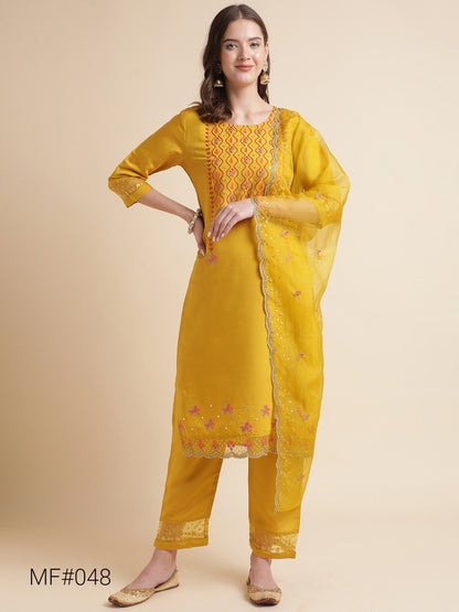 Mf 22-48 Msm Cotton Readymade Pant Style Suits