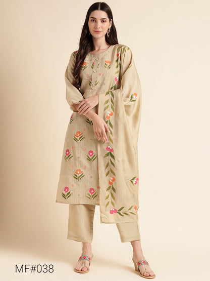 Mf 23-61 Msm Cotton Readymade Pant Style Suits