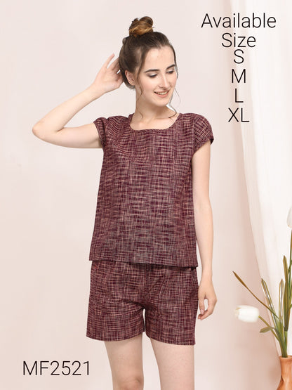 Mf 2521-2529 Msm Khadi Shorts Night Suits