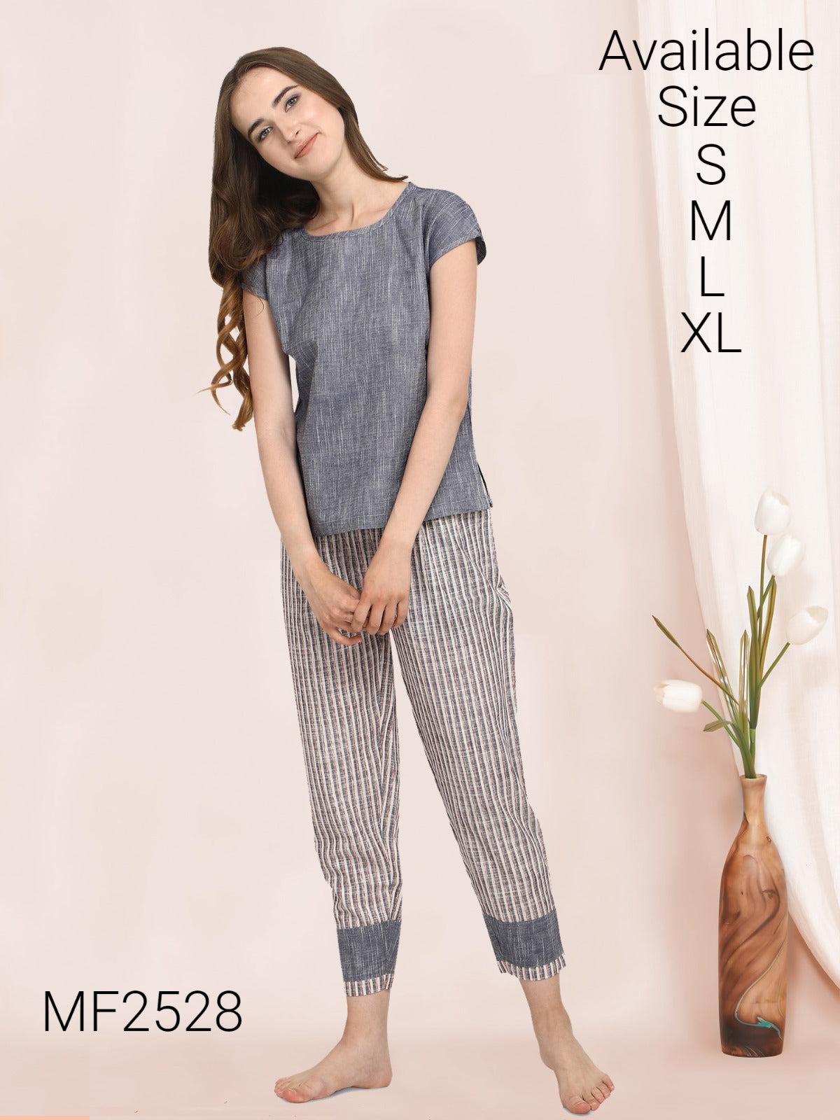 Mf 2524-2549 Msm Khadi Pyjama Night Suits