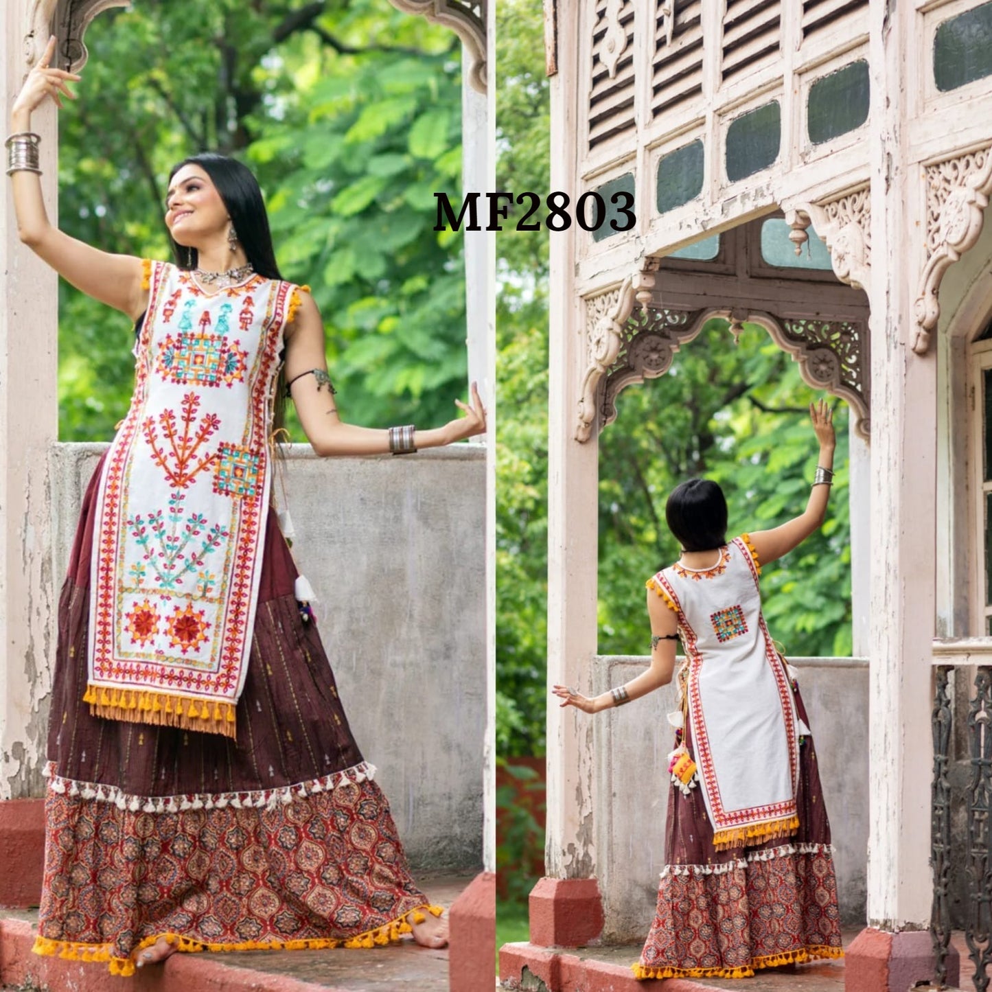 Mf 2800-2806 Msm Kurti Skirt Set